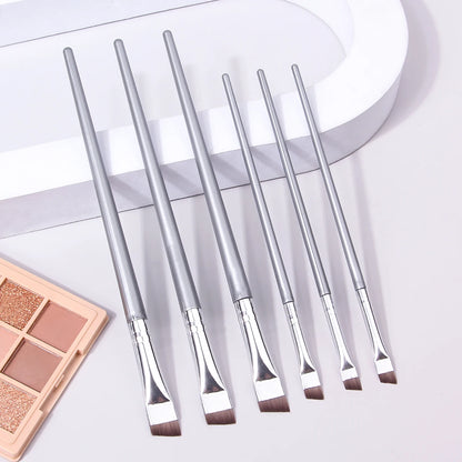 6 Pcs popular eye makeup brush high-end ultra-fine thin bevel brush eyeliner brush eyebrow dyeing beauty makeup tools Beauty World Shop