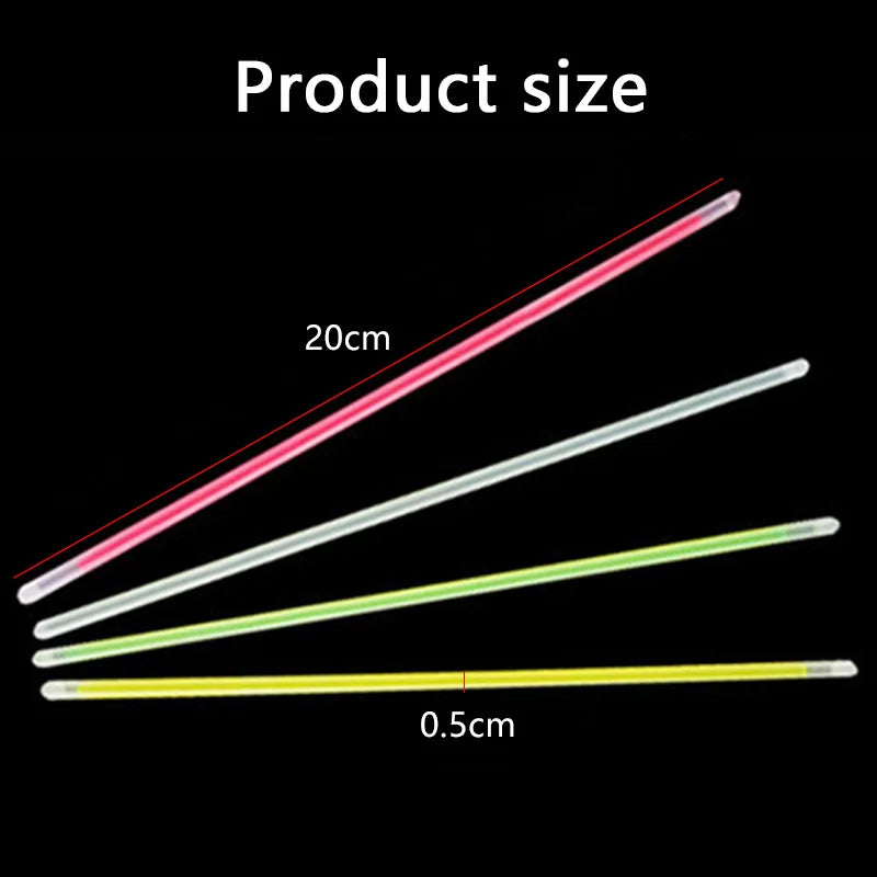 50/100Pcs Fluorescence Sticks Party Multicolor Glowing Stick Bright Colorful Light Bright Bendable Glow Bracelet Party Supplies Beauty World Shop