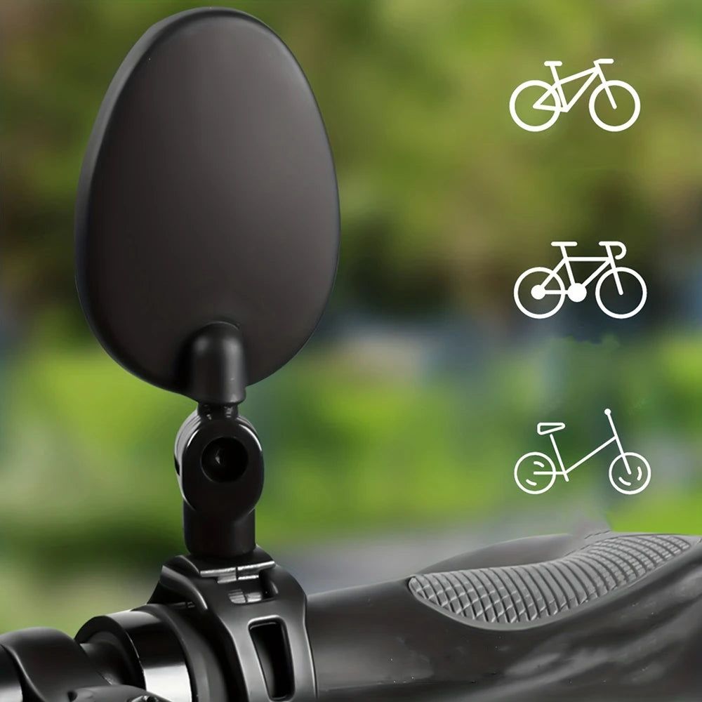 2PCS Bicycle Rearview Mirror 360 Degree Adjustable Rotatable Universal Cycling Handlebar Rear View Mirrors for MTB Road Bike Beauty World Shop