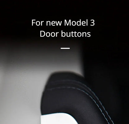 For Tesla Model 3 Highland Model Y Juniper/Launch 2025 Car Open Door Button Stickers 4X Handle Cover Interior Protection Trim Beauty World Shop