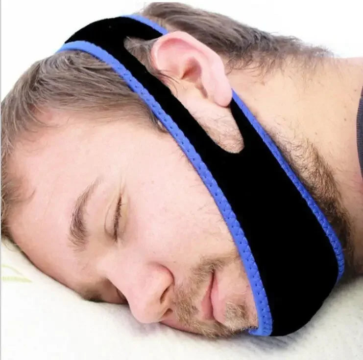 New Neoprene Anti Snore Stop Snoring Chin Strap Belt Anti Apnea Jaw Solution Sleep Support Apnea Belt Adjustable Sleep Care Tool Beauty World Shop
