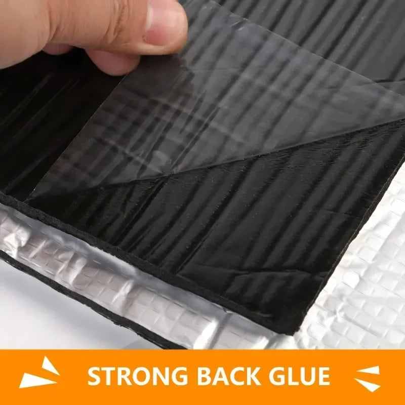 Sound Deadener Mat Auto Acoustic Thermal Mat Sound Proof Wall Panels Car Deadening Noise Insulation Mats for Car 5/10mm 200x50cm Beauty World Shop