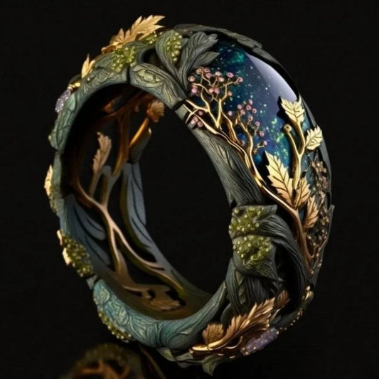 Exquisite Glass Flower Rings For Women Birthday Gift Accessories Fashion Custom Jewelry Beauty World Shop