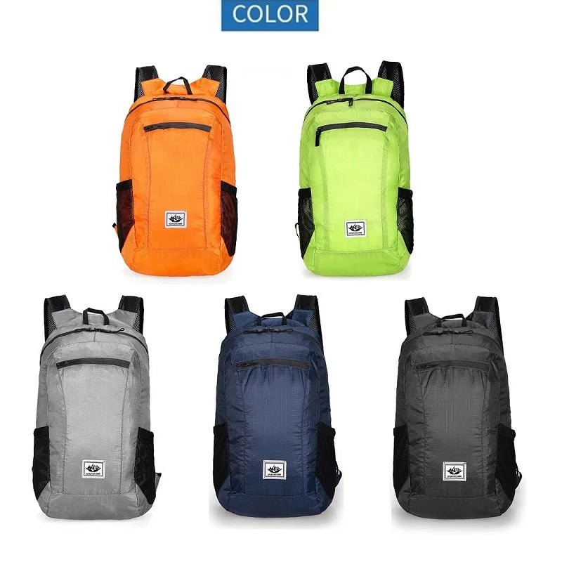 Ultra Light Outdoor Hiking Cycling Travel Backpack Fitness Bag Waterproof Handbag Small Foldable Backpack Storage Bag Beauty World Shop