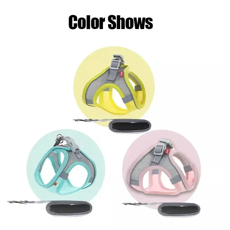 Cats Dog Accessories Small Dog Collar Safety Vest Pet Chest Rope Dogs Cover Breathable Adjustable Harnesses Supplies Products Beauty World Shop