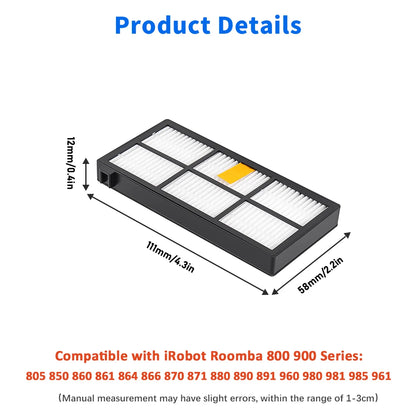 Side Main Brush Filters Tool Part For iRobot Roomba 800 900 Series 800 861 866 871 876 886 891 896 900 966 971974 975 976 Vacuum Beauty World Shop