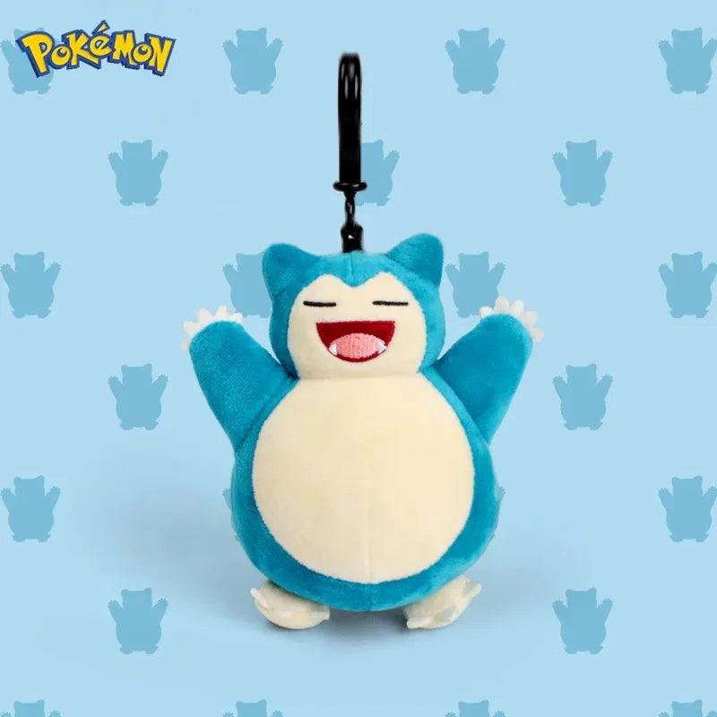 Genuine Animal Series Pikachu Snorlax Kawaii Plush Toys Cute Pendant Keyring Keychain Birthday Party Gifts For Kid Boy Beauty World Shop