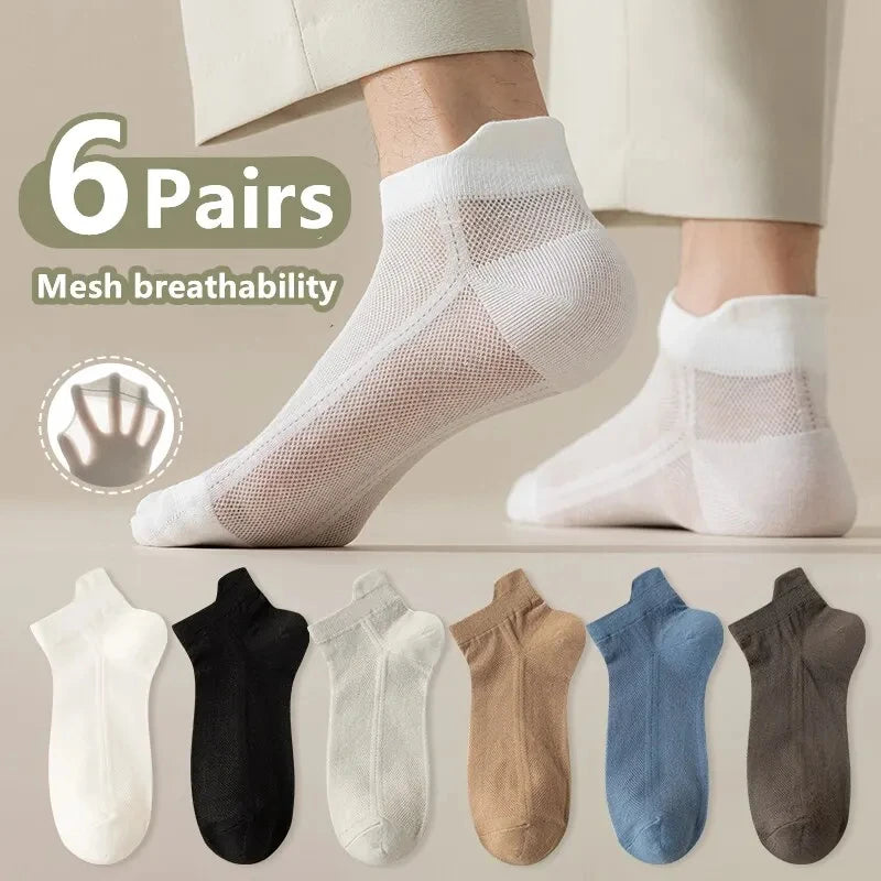 1pairs Men's Fashion Cotton Breathable Comfortable Ankle Socks, Men's Summer Socks Beauty World Shop