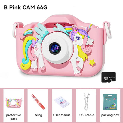 Christmas Children Camera HD 1080P Toddler Digital Video Camera 2.0inch Kids Camera with Silicone Cases Toys for Christmas Gifts Beauty Fashion