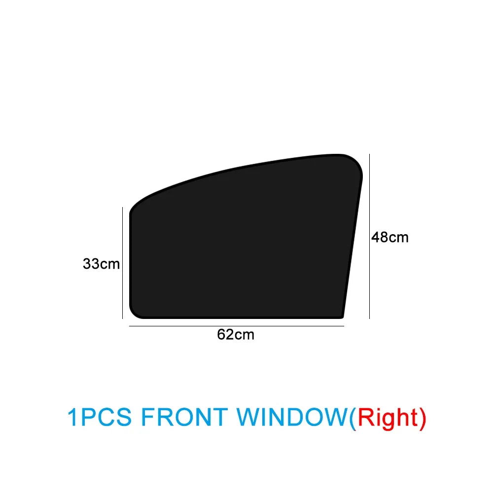 Magnetic Car Sunshade UV Protection Curtains Sun Shield Cover Double Sides Auto Window Sun shade Protector Cover Diy Accessories Beauty World Shop
