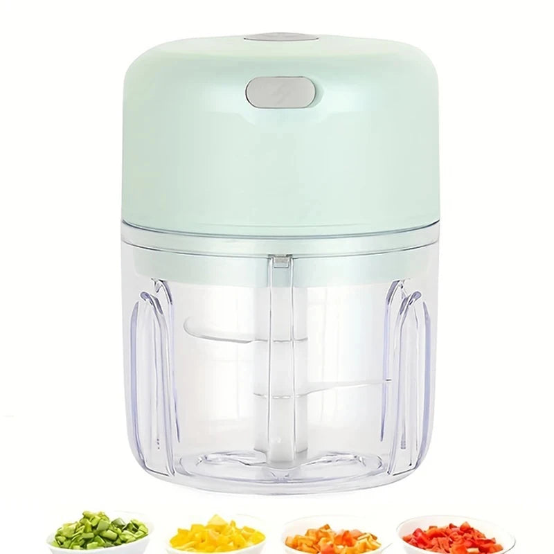 2027 250ml Mini Rechargeable Garlic Chopper Meat Grinder Durable and Sturdy Suitable for Crushing Garlic Chili Onions Minced Mea Beauty World Shop