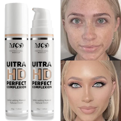 9 Shade Full Coverage Concealer Liquid Foundation  makeup high coverage  Base makeup  cushion Foundation cream  Natural Matte Beauty World Shop