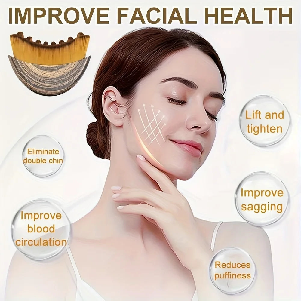 Contour brush scraping board set lymphatic contour facial brush stainless steel fascia knife firming lifting massage board Beauty World Shop