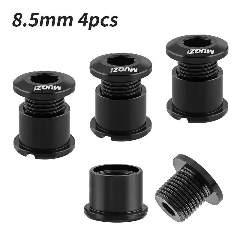 MUQZI 4/5PCS Chainring Bolts Single Double Chainring Screws Mountain Road MTB Bike Crank Bolts 6.5/8.5mm Beauty World Shop