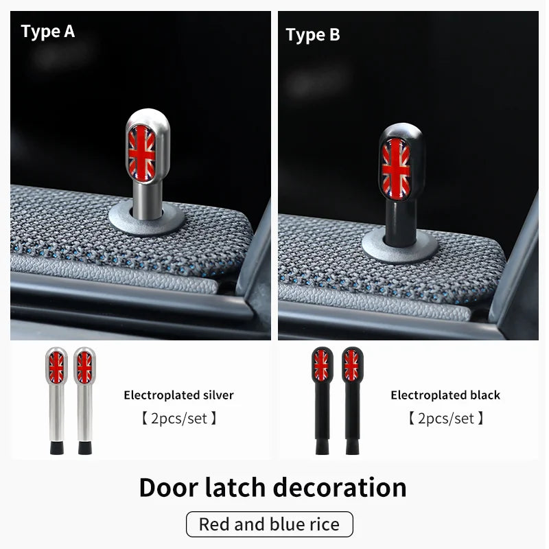 Car Door Pin Decorative For BMW Mini Cooper S F56 F55 F54 F60 R56 R60 F65 U25 Clubman Countryman Metal Car Interior Accessories Beauty World Shop
