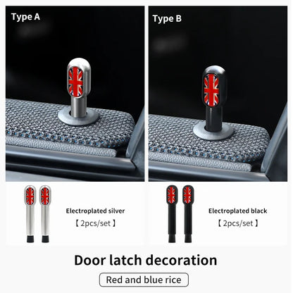 Car Door Pin Decorative For BMW Mini Cooper S F56 F55 F54 F60 R56 R60 F65 U25 Clubman Countryman Metal Car Interior Accessories Beauty World Shop