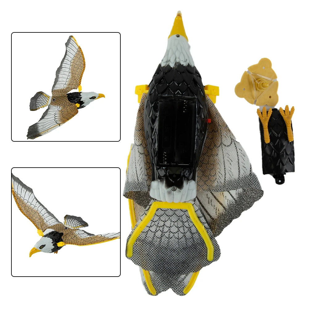 Hanging Eagle Bird Deterrent, Flying Owl Repellent Scarer Emulation Flying Hawk Bird Garden Scarecrow Yard Outdoor Pest Control Beauty World Shop