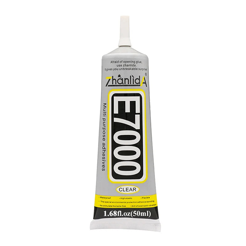 E7000 Glue Clear Contact DIY Cloth Fibre Fabric Adhesive Multipurpose for Wedding Dress Leather Bag Diamond Glass Beauty World Shop