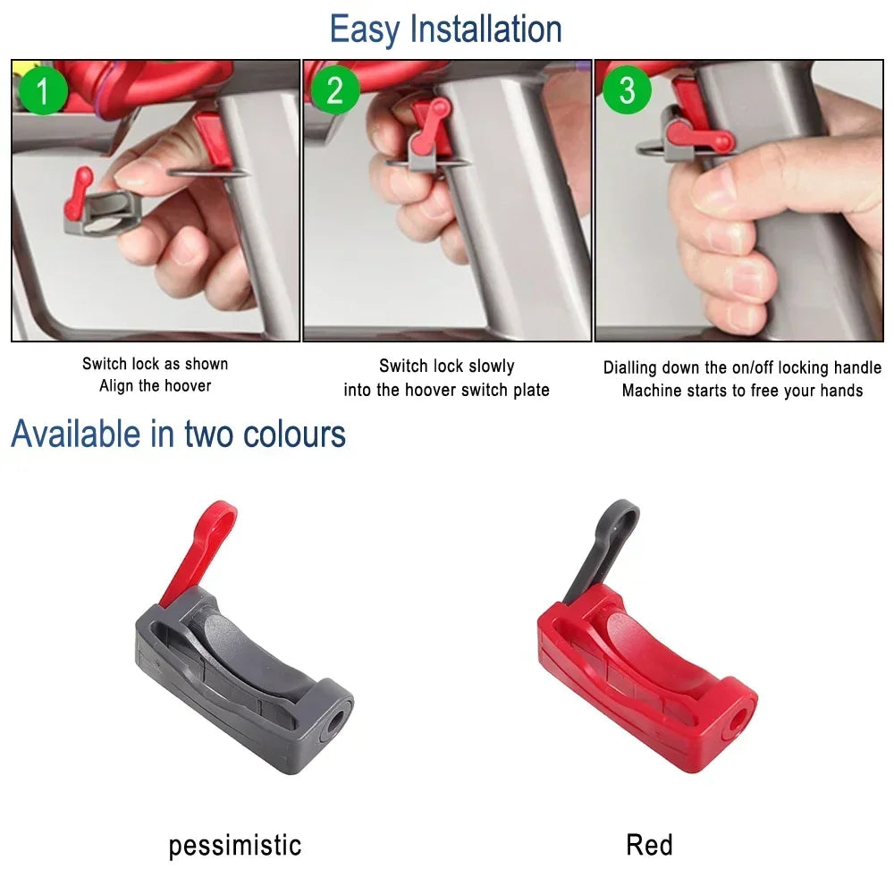Dyson Vacuum Cleaner Power Button Lock Anti-Misoperation Replacement Part Convenient Button Lock for V6 V7 V8 V10 V11 V12 V15 Beauty World Shop