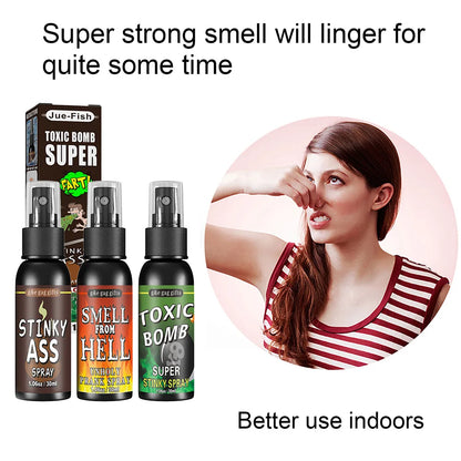30ml Fart Gag Spray Prank Joke Plastic Spray Can Stink for Adults Kids Terrible Stinky Fart Spray Non Toxic Halloween Funny Toys Beauty World Shop