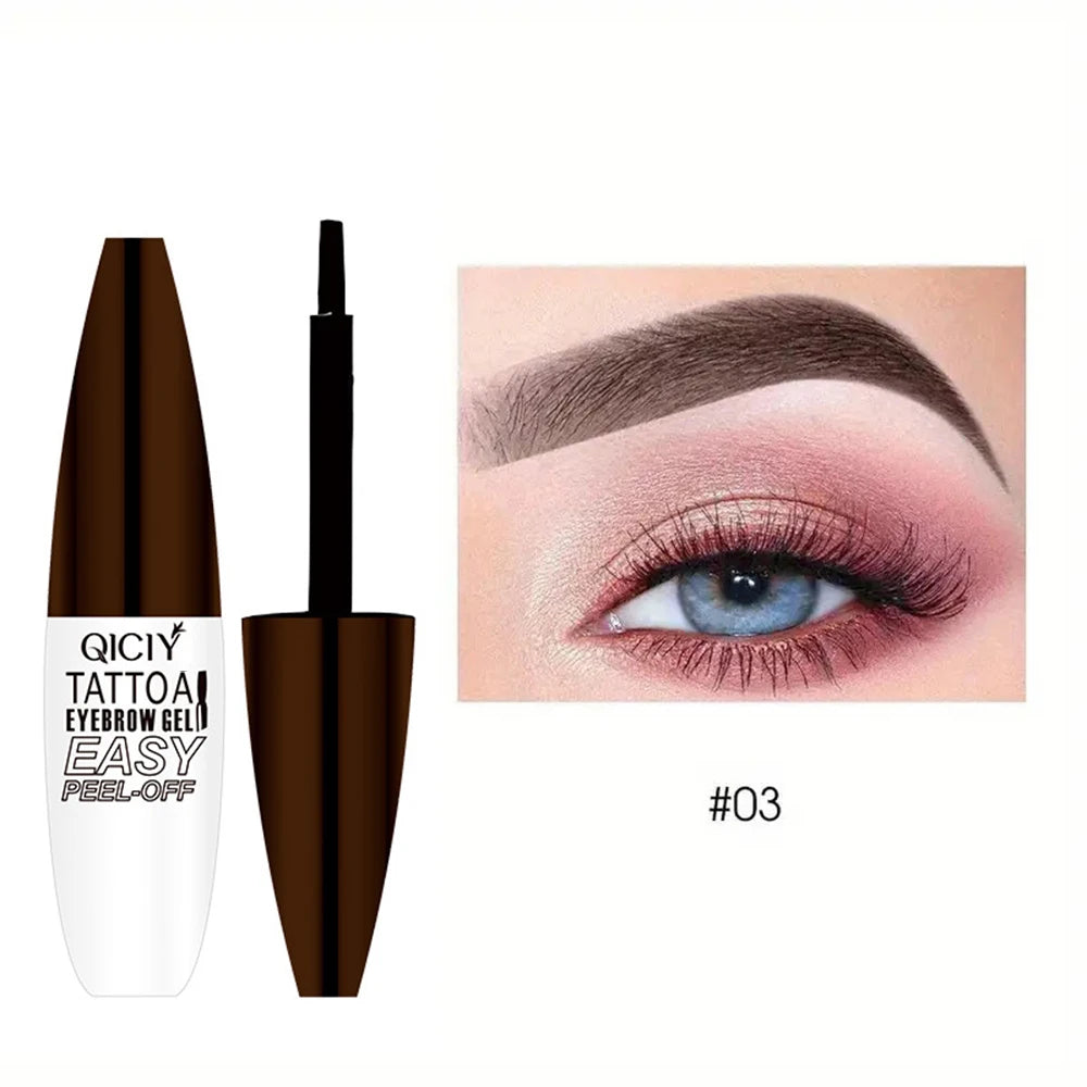 Lasting 3 Days Tattoo Easy Peel Off Eyebrow Gel Cream Types Long-Lasting Smudge-Proof Sweat Resistant  Waterproof Cosmetics Beauty World Shop