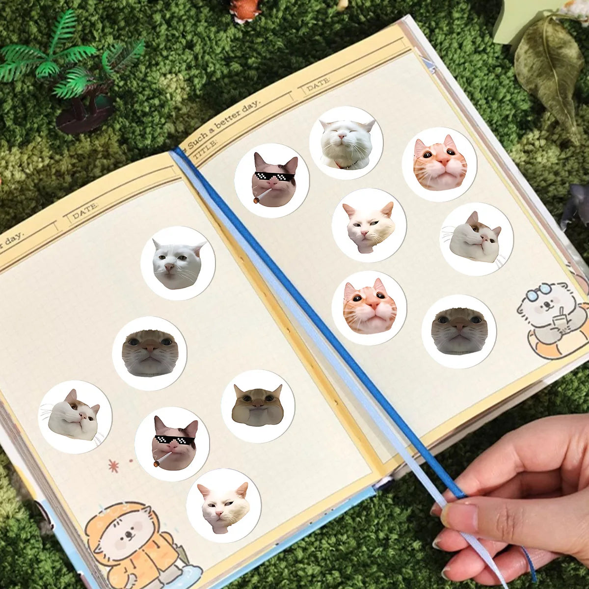 100pcs/500pcs Cartoon Meme Cat Stickers For School Reward Stickers Classroom Decor Encouragement Sticker For Student Teacher Beauty World Shop