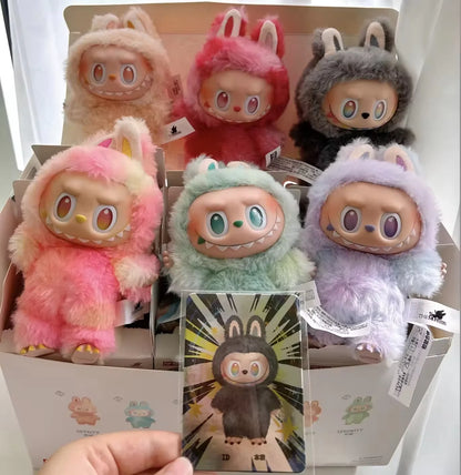 Blind Box For Popmart Labubu The Monsters Macarons Lisa Same Heart Vinyl Base Series Trendy Toy Decorations Birthday Gifts Beauty World Shop