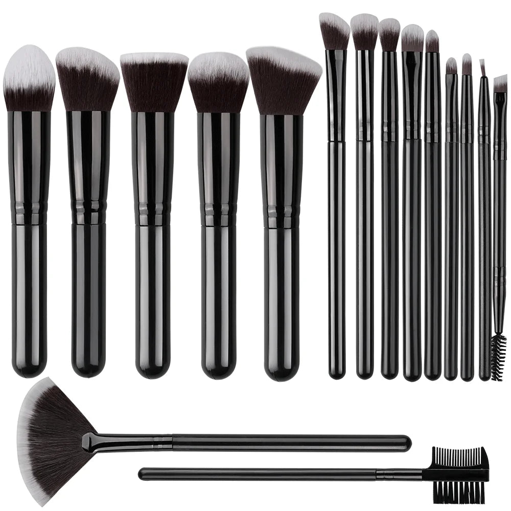 Professional 14/16PCS Makeup Brushes Set Soft Fluffy Eye Shadow Foundation Blush Powder Concealers Female Cosmetics Beauty Tools Beauty World Shop