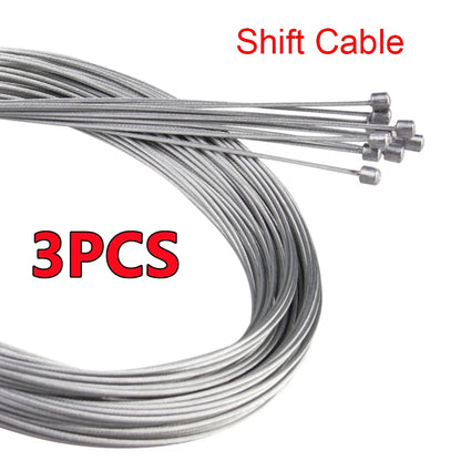 10/5/3/1PC 2M MTB Bicycle Brake Line Bicycle Speed Line Fixed Gear Shifter Gear Brake Cable Set Core Inner Wire MTB Road Bike Beauty World Shop
