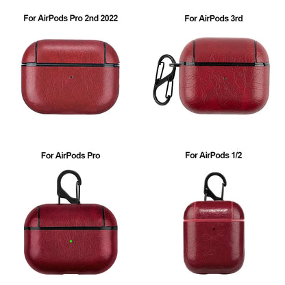 Leather PU Earphone Cover For AirPods Pro 3 2025 Case For AirPods Pro 2 2nd Pro2 Cases For AirPods 4 3 2 1 Funda Headphone Coque