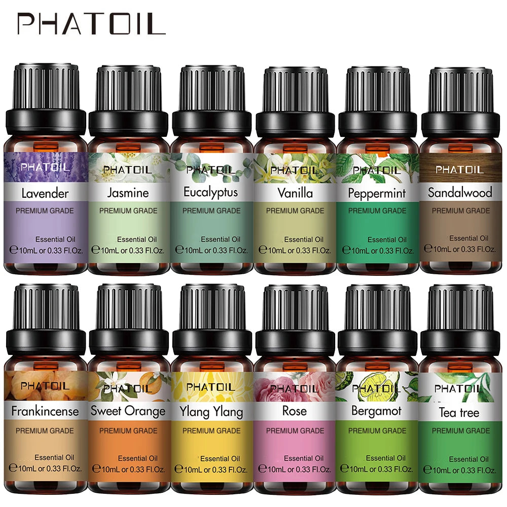 10ml Lavender Essential Oils Pure Natural for Diffuser humidifier Aromatherapy Jasmine Vanilla Aroma Oil DIY Candle Soap Beauty World Shop
