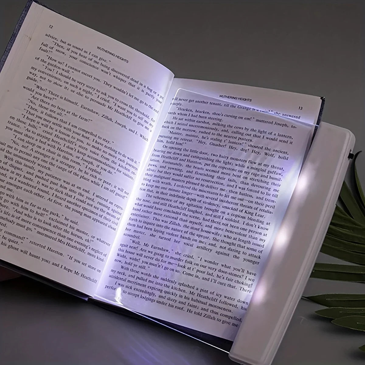 1pc LED Flat Panel Night Vision Reading Light, Eye Protection Reading Light Student Night Reading Light Beauty World Shop