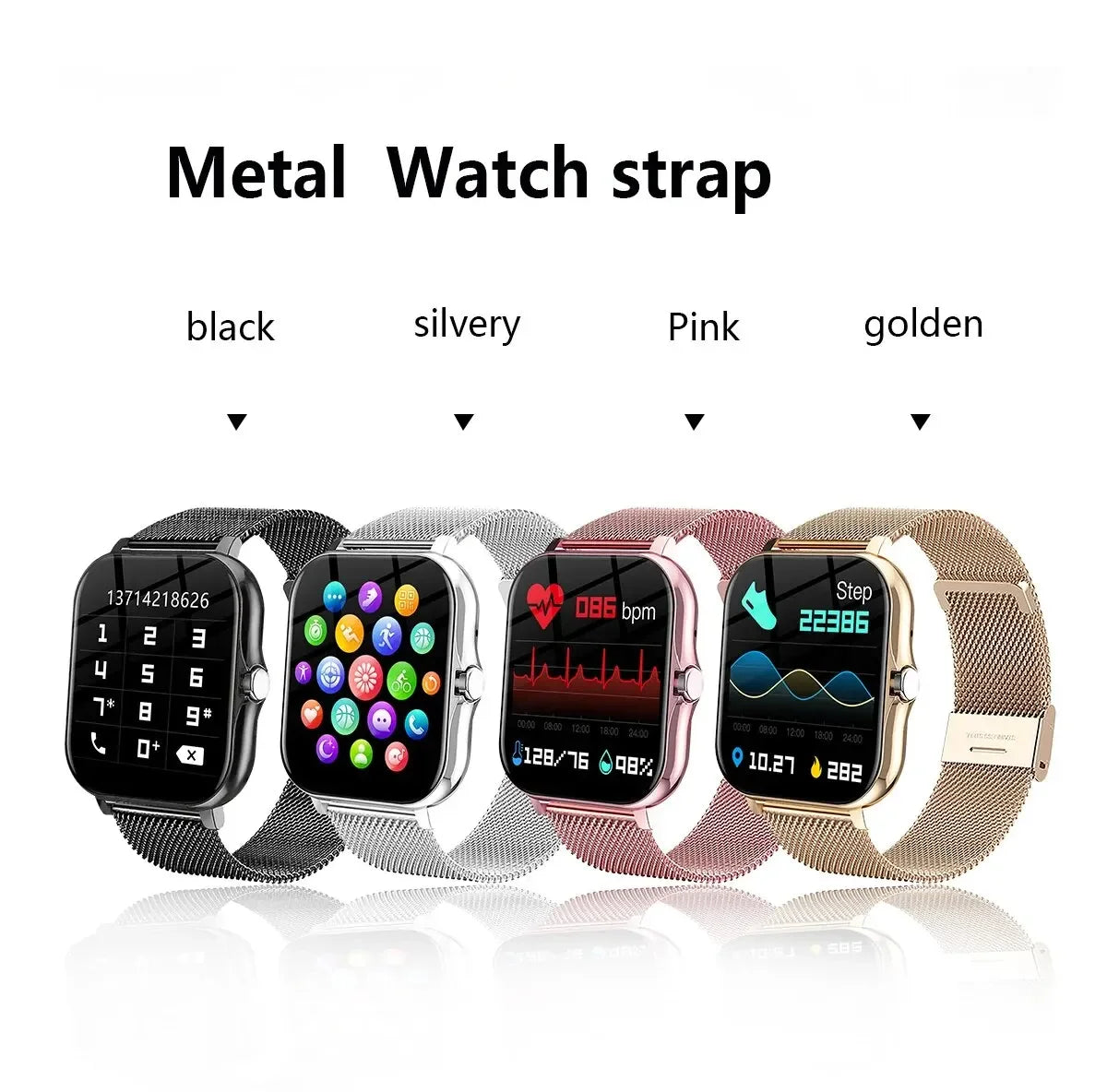 Smart Watch For Men Women Gift Sports Fitness Watch Bluetooth Call Digital Heart Rate Monitor Smartwatch GPS Tracking Wristwatch
