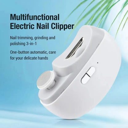 Electric Nail Clipper Grinding and Polishing 2 in 1 Multifunctional Portable Automatic Nail Grinder Electric Manicure Tool Beauty World Shop
