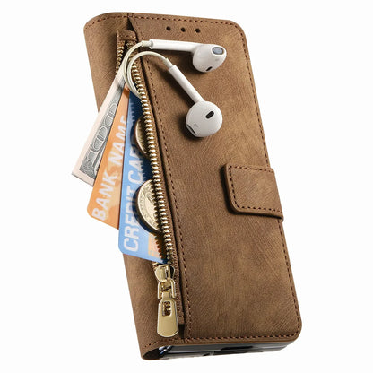 2 in 1 Magnetic Zipper Cards Solt Wallet Leather Case For Samsung Galaxy Z Fold 8 ultra 7 6 5  Wireless Charging Bag Purse Cover Beauty World Shop