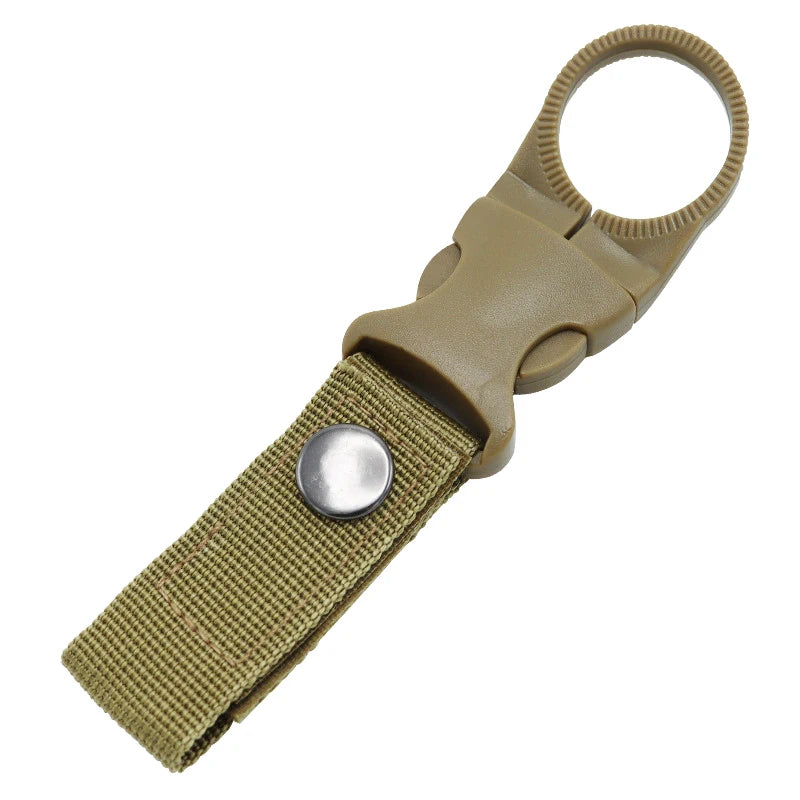 Webbing Water Bottle Holder Climbing Carabiner Belt Backpack Hanger Hooks Clip Multifunction Water Bottle Nylon Buckle Hook Clip Beauty World Shop