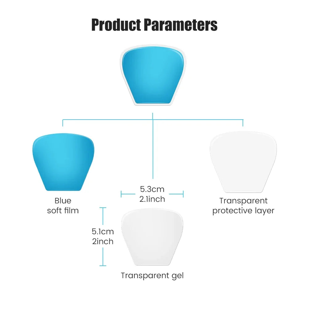 Gel Pads for EMS Neck Massager Replacement Patches Cervical Massager Self Adhesive massage Sticker for Shoulder Back Pain Relief Beauty World Shop
