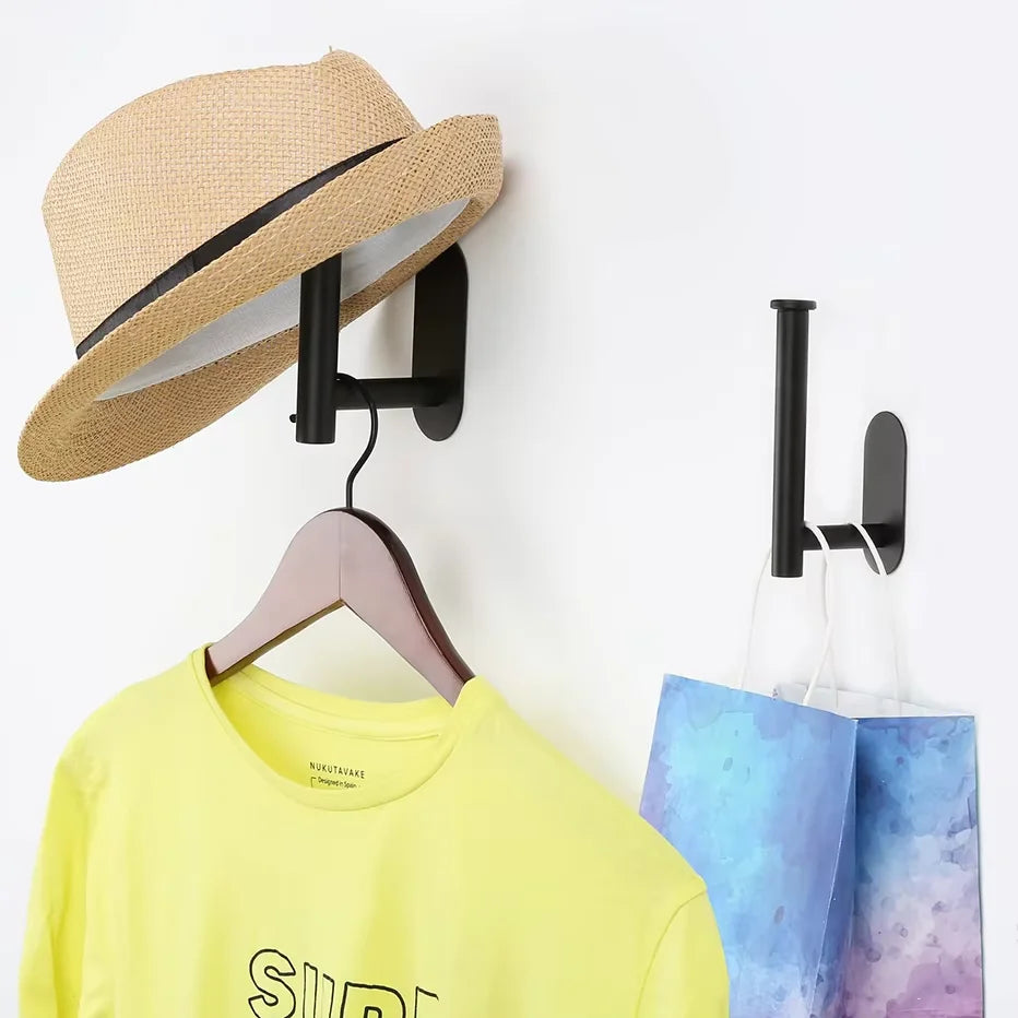 1/2pcs Stainless Steel Cap Hook For Wall, Minimalist No Drilling Hat Organizer, Household Storage Organizer Beauty Fashion