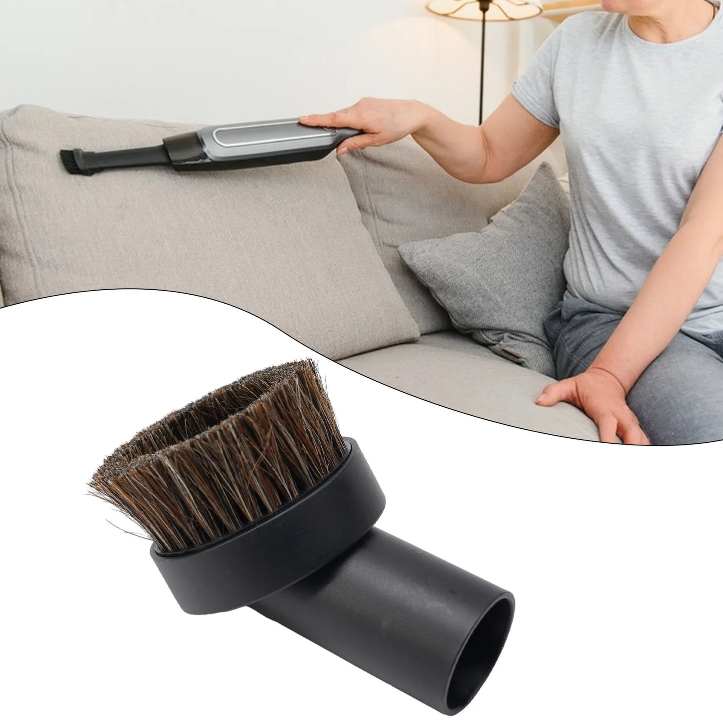 1PCS Brush Dusting 32mm Replacement Accessories For Vac Tool Attachment Vacuum Cleaner Hose Hair Dust Brush Home Tool Parts Beauty World Shop