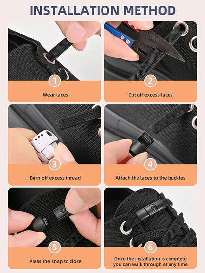 8mm No Tie Shoe Laces Press Lock Shoelaces Without Ties Elastic Laces Sneaker Kids Adult Widened Flat Shoelace for Shoes Beauty World Shop