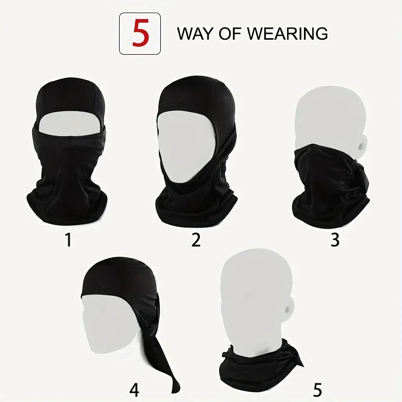 Tactical Windproof Balaclava for Bicycle Riding, Full Cover, Outdoor Hunting, Hiking Head, Warm Shield, Ski Scarf Beauty World Shop