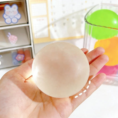 Squishy White Transparent Maltose Squeeze Toy Soft Mochi Anti Stress Fidget Toy Simulated Ball Slow Rebound Decompression Toy Beauty World Shop