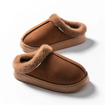 Fashion Women Fluffy Slippers for Autumn and Winter Indoor EVA Thick Sole Anti-Slip and Warm Unisex Slippers for Winter Beauty World Shop
