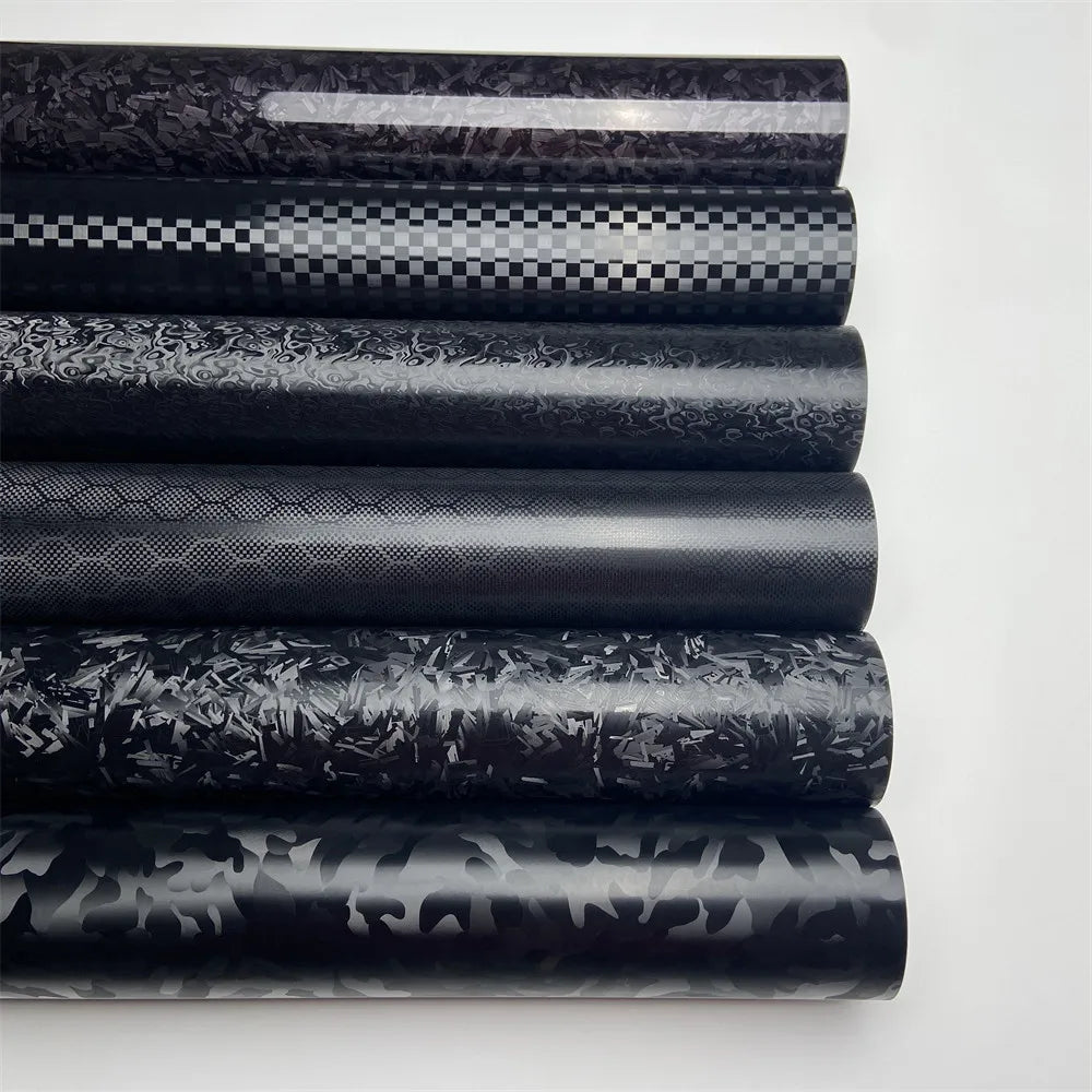 Premium Black Forged Carbon Fiber Vinyl Car Body Wrap Film For Vehicle Motorcycle Hex Cosmic Diamond Carbon Vinyl Protector Film Beauty World Shop