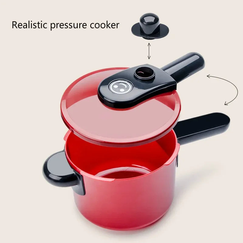 Set For Kids Girl Cooking Kitchen Toys Baby Cutting Fruit Cooking Kitchen Utensils Children's Simulation Education Pretend Play Beauty World Shop