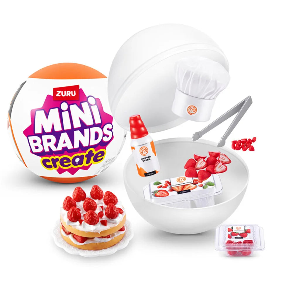 Zuru Mini Brands Blind Box 5 Surprises Masterchef Set Brands Masterchef Series 1 Mystery Ball Bundle Surprise  Collectibles Toy Beauty World Shop
