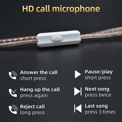 KZ Headphone Cable High-Purity Copper Cube Mixed Upgrade Cable Earphone Wire Original Wire