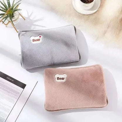 European standard plug winter warm handbag hot water bag, reusable plush electric water bag, charging heating water bag Beauty World Shop