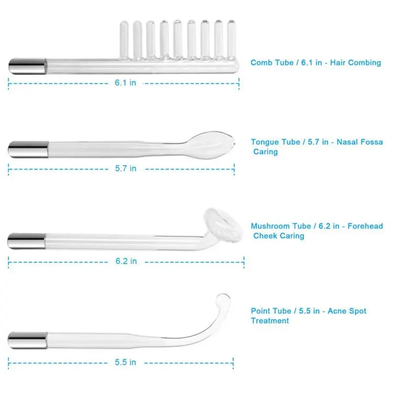 4 In 1 Handheld Electric For Face Skin Beauty Tools Portable High Frequency Facial Therapy Wand Acne Treatment Machine Neon Wand Beauty World Shop