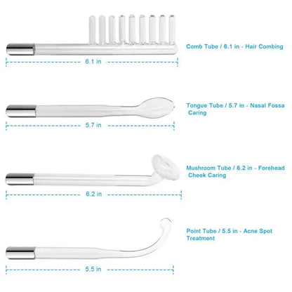4 In 1 Handheld Electric For Face Skin Beauty Tools Portable High Frequency Facial Therapy Wand Acne Treatment Machine Neon Wand Beauty World Shop